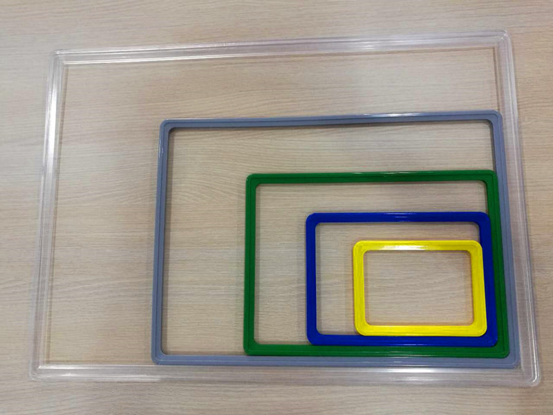 Supermarket Colorful Plastic Poster Frame Display Supermarket Colorful Plastic Poster Frame Display