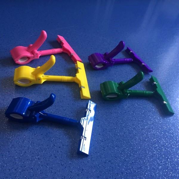 Supermarket Colorful Plastic Thumb Clips
