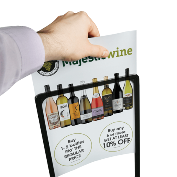 Adjustable Show Card Stand With Plastic Poster Frame Adjustable Show Card Stand With Plastic Poster Frame