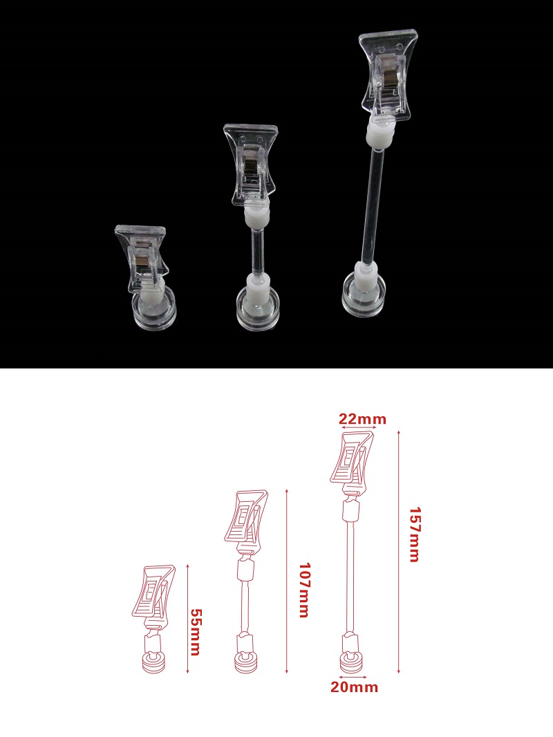 Magnetic POP Sign Clip with Clear Knuckle Magnetic POP Sign Clip with Clear Knuckle
