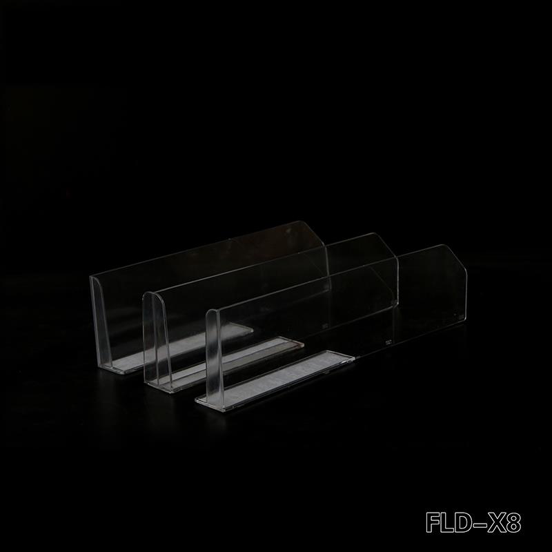 Clear Supermarket Plastic Shelf Divider Clear Supermarket Plastic Shelf Divider