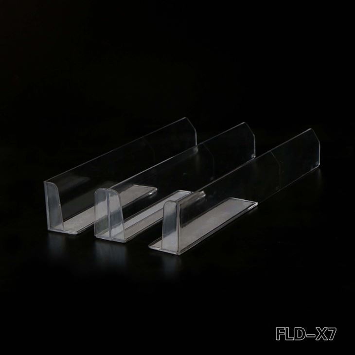 Clear Supermarket Plastic Shelf Divider