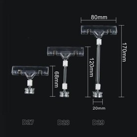 Supermarket Plastic Magnetic Shelf Price Label Holder