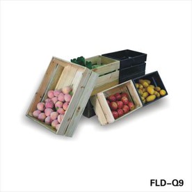 Natural Wooden Vegetables And Fruits Crate
