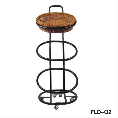 WILLOW BASKET FLOOR DISPLAY RACK