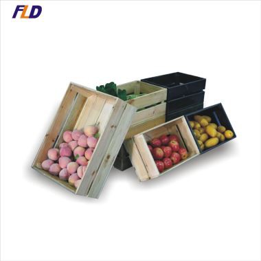 Wooden Display Crates For Supermarket